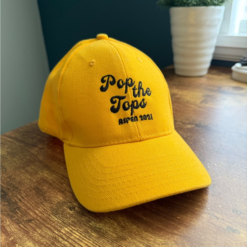 Aspen Vintage Ski Hat Cap Retro Pop The Tops Party Throwback Adjustable